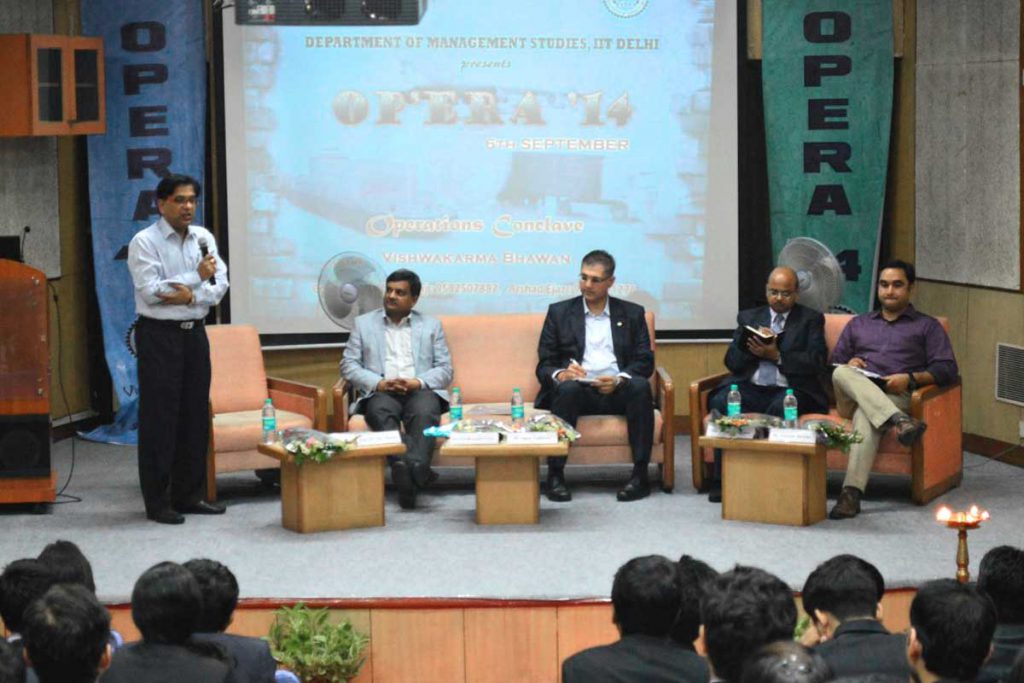 DMS- IIT Delhi organized Operations Conclave- ‘Opera 14’ ‘OPERA 14’, Operations Conclave at Department...